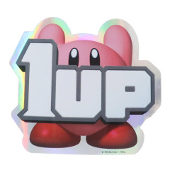 Japan Kirby Outdoor Vinyl Hologram Sticker - Kirby : 1UP