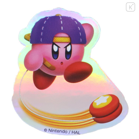 Japan Kirby Vinyl Hologram Sticker - Kirby : Yoyo - 1