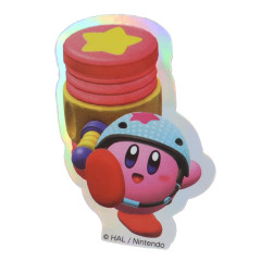 Japan Kirby Vinyl Hologram Sticker - Kirby : Piko Piko Hammer
