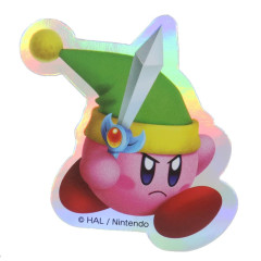 Japan Kirby Vinyl Hologram Sticker - Kirby : Sword