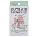 Japan Peanuts Boxed Adhesive Bandage - Snoopy : Brothers Relax - 1