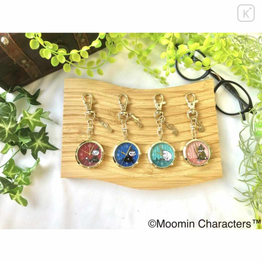 Japan Moomin Keychain Watch - Snufkin : Orange - 3