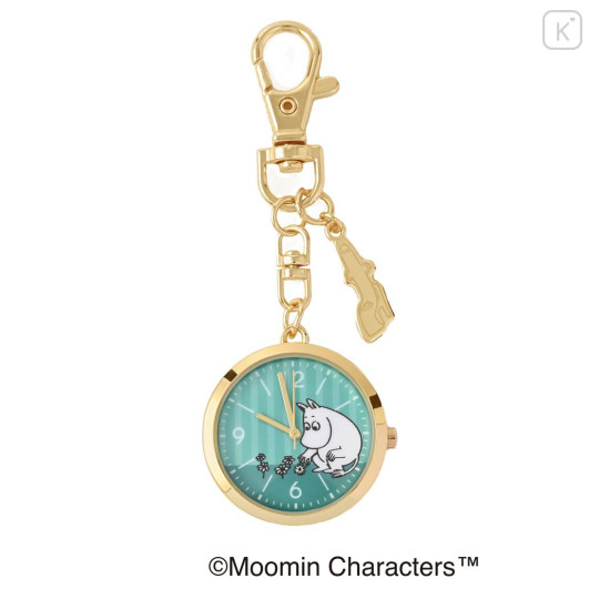 Japan Moomin Keychain Watch - Moomintroll : Turquoise - 1