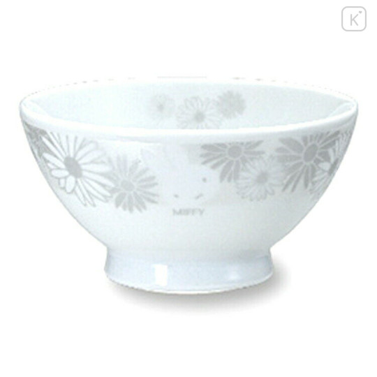 Japan Miffy Rice Bowl - Miffy : 70th Anniversary White Flower - 1