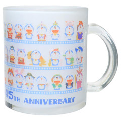 Japan Doraemon Glass Mug - Doraemon : 45th Anniversary