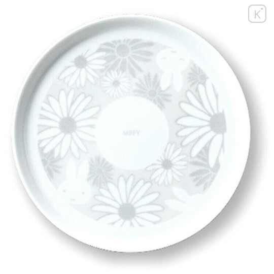 Japan Miffy Porcelain Small Plate - Miffy : 70th Anniversary White Flower - 1