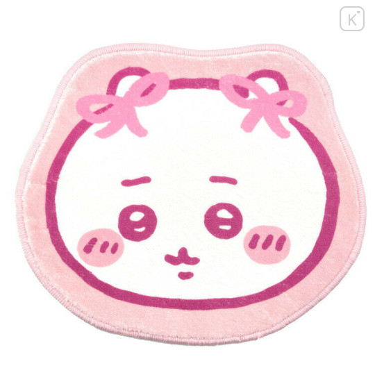 Japan Chiikawa Die-cut Fluffy Floor Mat - Chiikawa : Ribbon - 1