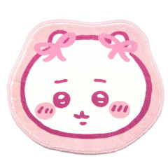 Japan Chiikawa Die-cut Fluffy Floor Mat - Chiikawa : Ribbon