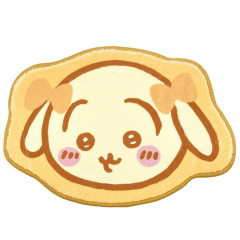 Japan Chiikawa Die-cut Fluffy Floor Mat - Usagi : Ribbon