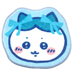 Japan Chiikawa Die-cut Fluffy Floor Mat - Hachiware : Ribbon