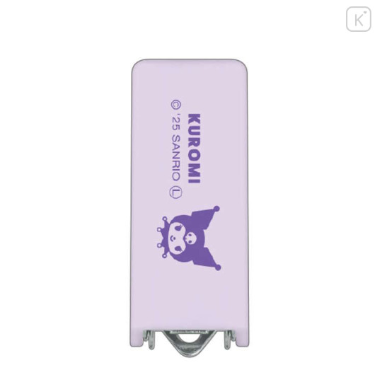 Japan Sanrio Mini Stapler - Kuromi : Light Purple Smile - 2
