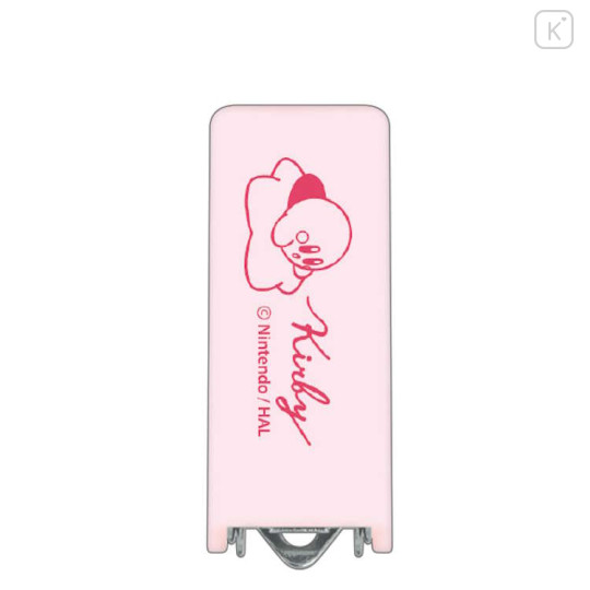 Japan Kirby Mini Stapler - Kirby : Light Pink Star - 2