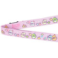 Japan San-X Neck Strap with Mascot - Sumikko Gurashi : Dreaming Idol Ebiten & Ebifurai no Shippo Fried Shrimp Tail Pink - 3