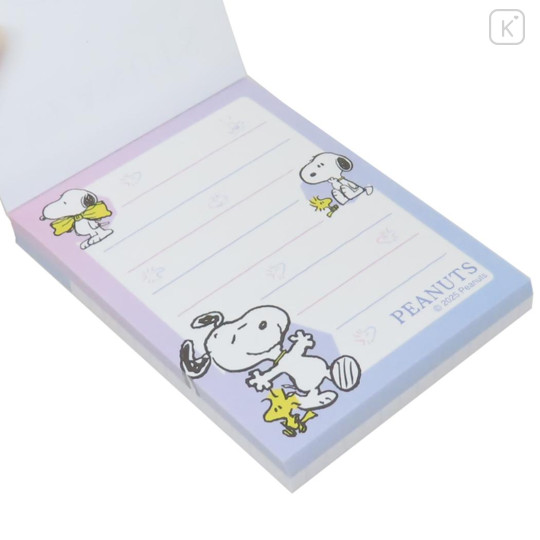 Japan Peanuts Mini Notepad - Snoopy & Woodstock : Star White - 2