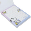 Japan Peanuts Mini Notepad - Snoopy & Woodstock : Star White - 2