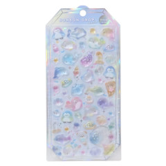 Japan Bonbon Drop Seal 3D Sticker - Frozen Colorful Sea Creatures