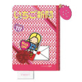 Japan Sanrio Mini Pouch - Strawberry Newspaper 1980s - 1