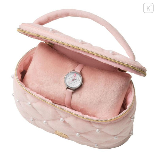 Japan Sanrio Watch & Pouch Set - My Melody : 50th Anniversary Angel Heart - 4