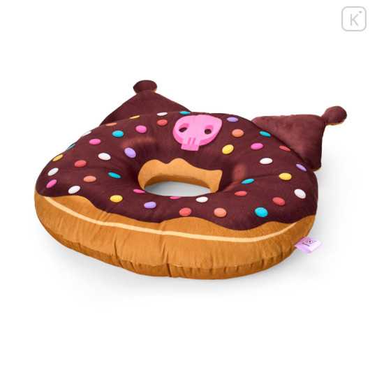 Japan Sanrio Cushion - Kuromi : Donut - 2