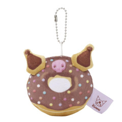 Japan Sanrio Mirror Keychain - Kuromi : Donut