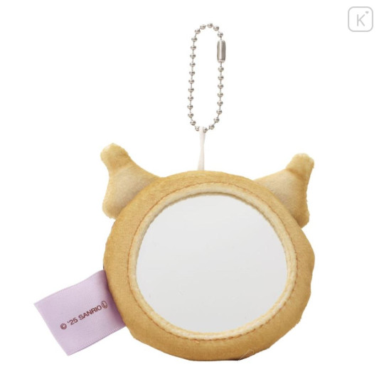 Japan Sanrio Mirror Keychain - Kuromi : Donut - 2