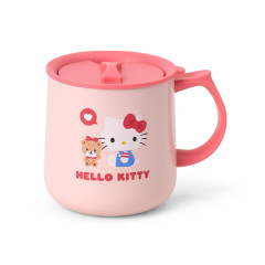 Japan Sanrio Original Stainless Steel Mug with Lid - Hello Kitty