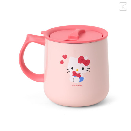Japan Sanrio Original Stainless Steel Mug with Lid - Hello Kitty - 2
