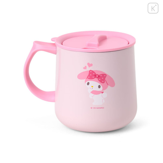 Japan Sanrio Original Stainless Steel Mug with Lid - My Melody - 2