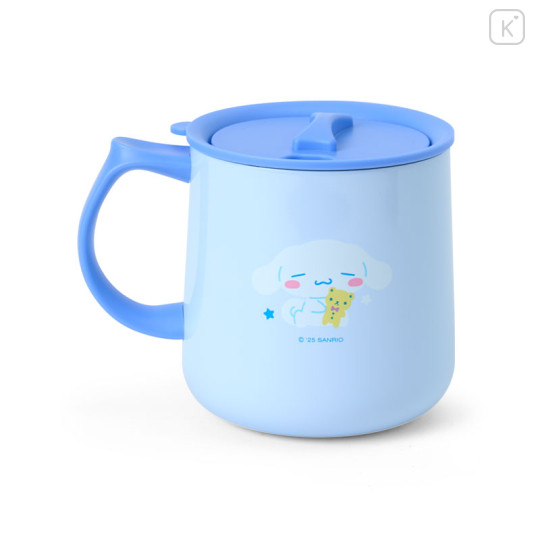 Japan Sanrio Original Stainless Steel Mug with Lid - Cinnamoroll - 2