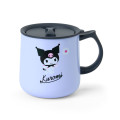 Japan Sanrio Original Stainless Steel Mug with Lid - Kuromi - 1