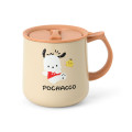 Japan Sanrio Original Stainless Steel Mug with Lid - Pochacco - 1