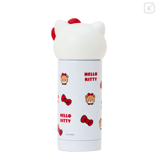 Japan Sanrio Original Face Shaped Stainless Steel Bottle - Hello Kitty - 2