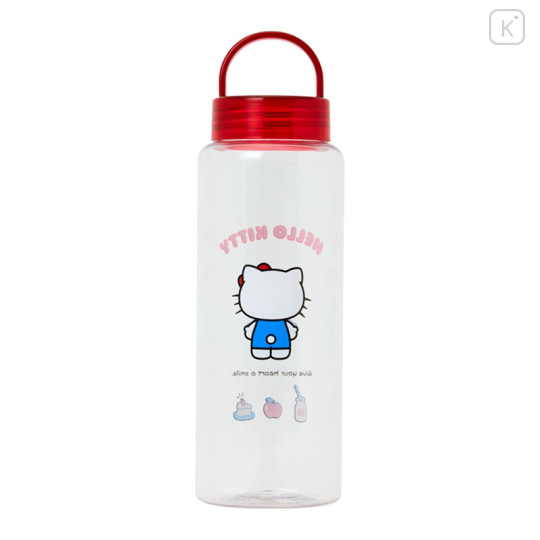 Japan Sanrio Original Clear Bottle with Handle - Hello Kitty - 2