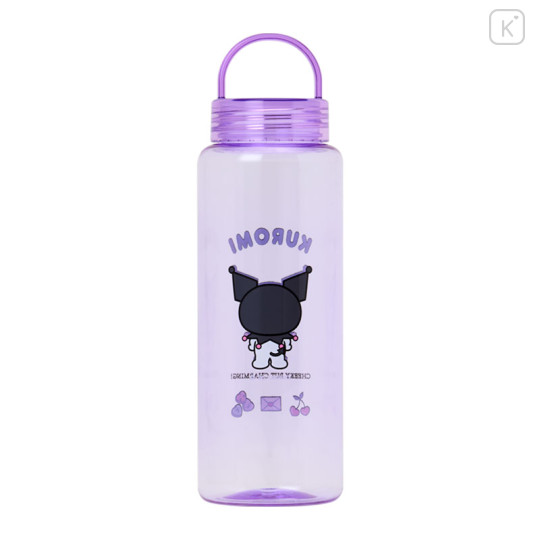 Japan Sanrio Original Clear Bottle with Handle - Kuromi - 2
