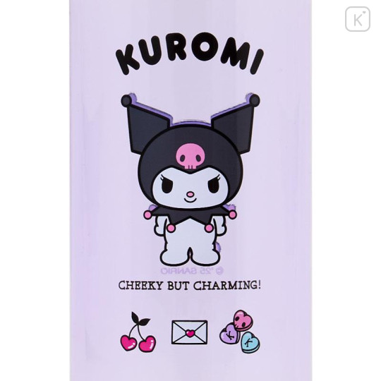 Japan Sanrio Original Clear Bottle with Handle - Kuromi - 4