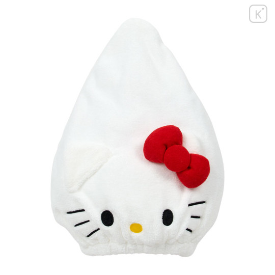 Japan Sanrio Original Face Shaped Cap Towel - Hello Kitty - 1