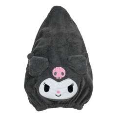 Japan Sanrio Original Face Shaped Cap Towel - Kuromi