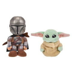 Japan Disney Store StanDs Plush Toy - Star Wars Mandalorian & Grogu Self-Standing