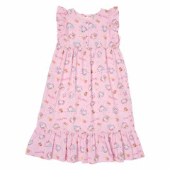 Japan Sanrio Short Sleeve Room Dress - Hello Kitty : Pink