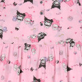 Japan Sanrio Short Sleeve Room Dress - Kuromi & My Melody : Pink - 2