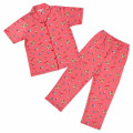 Japan Sanrio Short Sleeve Shirt Pajamas (L) - Hello Kitty : Tanned Red - 1