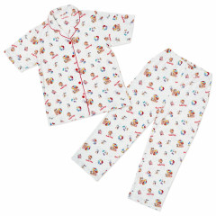 Japan Sanrio Short Sleeve Shirt Pajamas (M) - Hello Kitty : Tanned White