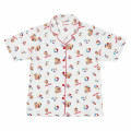 Japan Sanrio Short Sleeve Shirt Pajamas (L) - Hello Kitty : Tanned White - 2