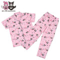Japan Sanrio Short Sleeve Shirt Pajamas (M) - Kuromi & My Melody : Pink - 1