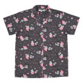 Japan Sanrio Short Sleeve Shirt Pajamas (M) - Kuromi & My Melody : Black - 2