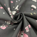 Japan Sanrio Short Sleeve Shirt Pajamas (L) - Kuromi & My Melody : Black - 7
