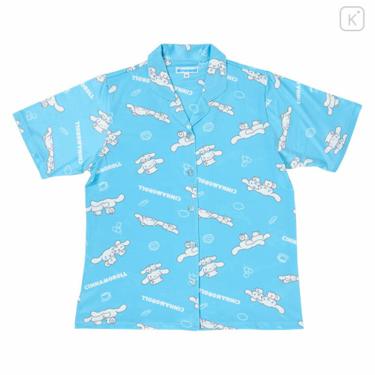 Japan Sanrio Short Sleeve Shirt Pajamas (M) - Cinnamoroll : Light Blue - 2