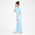 Japan Sanrio Short Sleeve Shirt Pajamas (M) - Cinnamoroll : Light Blue - 6