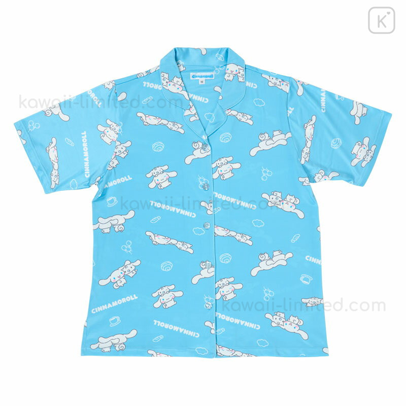Japan Sanrio Short Sleeve Shirt Pajamas (L) - Cinnamoroll