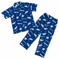 Japan Sanrio Short Sleeve Shirt Pajamas (L) - Cinnamoroll : Navy - 1